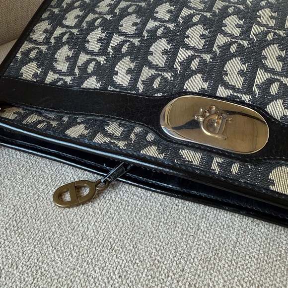 Vintage Monogram Canvas Logo Christian Dior Shoulder bag purse-80’s - Picture 8 of 14